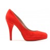 Donna più escarpin  en daim orange