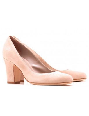 Donna più escarpin  en daim beige