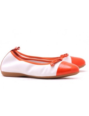 Ballerines en cuir bicolores Mally