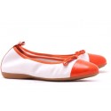 Ballerines en cuir bicolores Mally