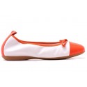 Ballerines en cuir bicolores Mally