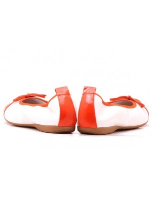 Ballerines en cuir bicolores Mally