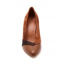 Escarpins pointus Schmoove en cuir et daim camel