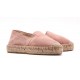 Espadrilles Pieces en suede rose
