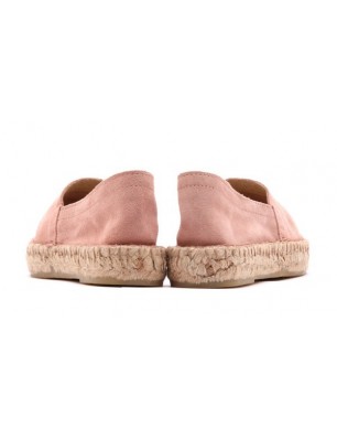 Espadrilles Pieces en suede rose