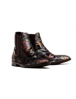 Boots imprimées a sequins-La Bottega Di Lisa