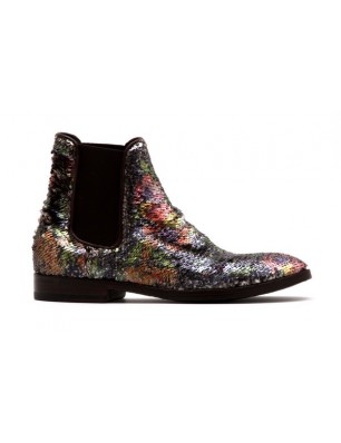 Boots imprimées a sequins-La Bottega Di Lisa