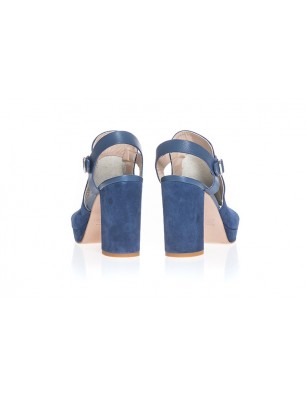 Sandales bleu Mally