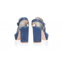 Sandales bleu Mally