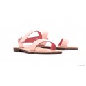 Sandale en cuir rose Sandalaki