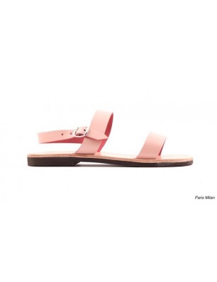 Sandale en cuir rose Sandalaki