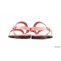 Sandale en cuir rose Sandalaki