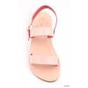 Sandale en cuir rose Sandalaki