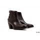 Bottines Giorgia en cuir marron Elena Iachi