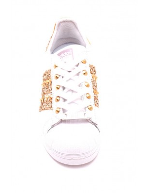 Baskets Superstar Adidas paillettes dorées