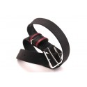 Ceinture en cuir noir Portman