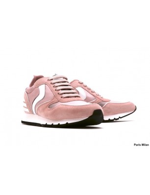 Voile Banche sneakers en daim et textile rose