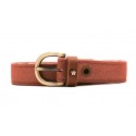 Ceinture en cuir irisé rose Mila Louise