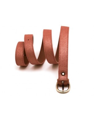 Ceinture en cuir irisé rose Mila Louise