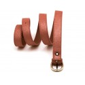 Ceinture en cuir irisé rose Mila Louise