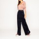Pantalon en velours bleu nuit-See U Soon