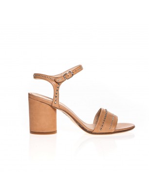 Fru.it sandales en cuir camel