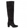 Chie Mihara cuissardes en cuir velours noir