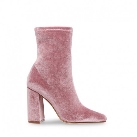 Steve Madden Bottine en velour stretch rose