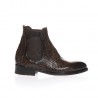 La Bottega Di Lisa boots élastiquées en python marron