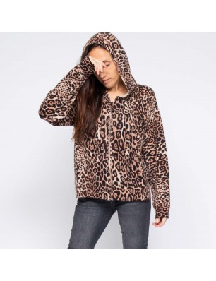 Not Shy veste léopard en cachemire