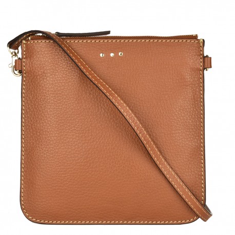 Loxwood - Sac pochette en cuir grainé camel