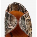 Chie Mihara sandales à plateau en cuir effet python