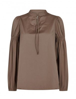 Mos Mosh Blouse taupe évasée