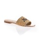 Fiorina claquettes en cuir et raphia mon amour