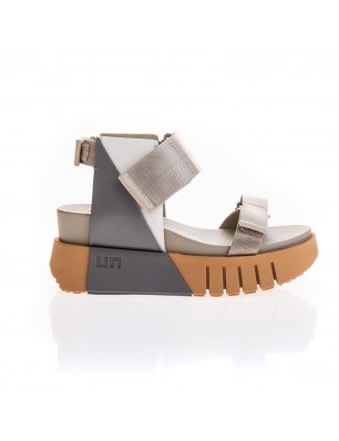 United Nude-SandalesDelta Run grise et nude