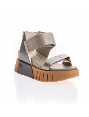 United Nude-SandalesDelta Run grise et nude