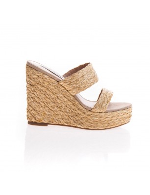 Steve Madden Mule compensée en paille