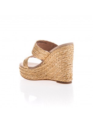 Steve Madden Mule compensée en paille