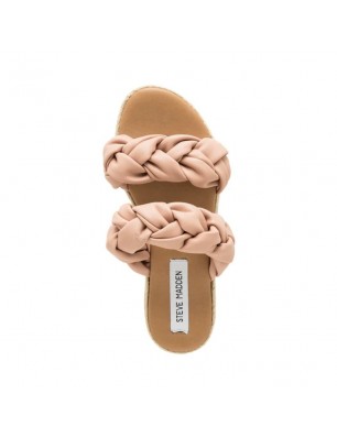 Steve Madden mules tressées nude avec plateau en corde