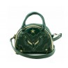 Mexicana sac bowling en cuir vert avec motif Aigle