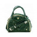 Mexicana sac bowling en cuir vert avec motif Aigle