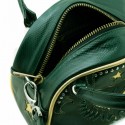 Mexicana sac bowling en cuir vert avec motif Aigle