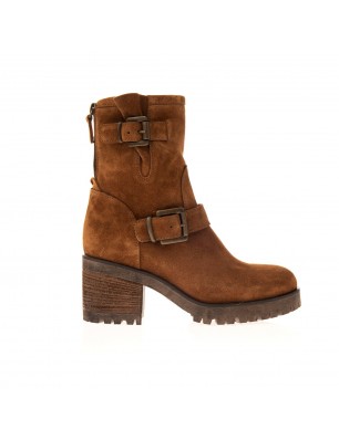 Semerdjian boots en cuir velours camel