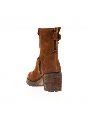 Semerdjian boots en cuir velours camel