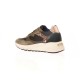 Nero Giardini sneakers en cuir et cuir velours beige et kaki