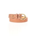 Mila Louise Ceinture en cuir irisé rose