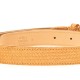 Mila Louise Ceinture en cuir pêche texturé irisé