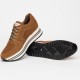 Nero Giardini Baskets zippées en cuir velours marron
