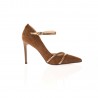 Nero Giardini Escarpins en cuir velours marron