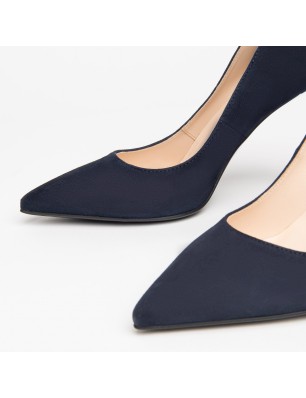 Nero Giardini escarpins pointus en cuir velours bleu